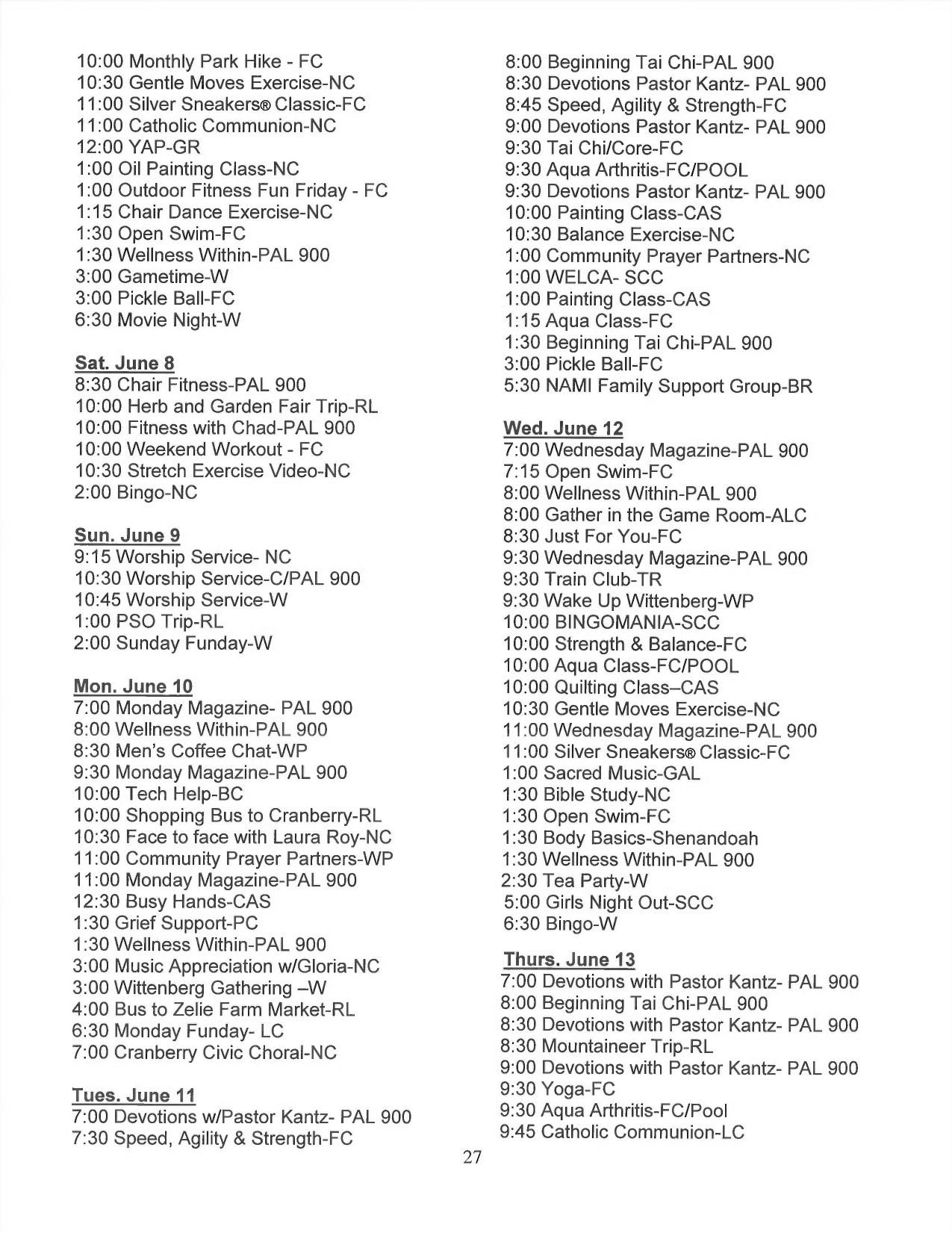 Passavant Community Senior Living Community Assisted Living, Nursing